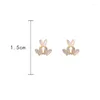 Boucles d'oreilles étalon émail papillon forme ramine doré perçage oreille de la mode coréenne inhabituelle bijoux