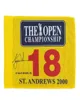 Tiger Woods 2000 British Open Signed Master Master Open Golf Pin Flag2637462
