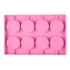 MAPPUE 8CAVITÀ SILICONE rotonda Lollipop Candy Stampo MAPPOLA MATTI RAGAZZI CASCHI CHIRCHIE COTTOLICE STRUMENTI DI DECORAZIONE STRUMENTI MAPPURA PASTRIA