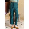 Women's Pants Horta 2024 Autumn Vintage Women Elegant France Style Trousers Female Ankle-length High Quality Brand Clothing