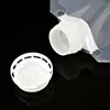 Bolsas de almacenamiento 5 piezas de plástico transparente Embalaje de grano de plástico Bolsa de comida grande con Spout Kitchen Orgrogier Accesorios 2024