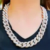 Chains DUBSS 18mm Miami Cuban Link Chain For Men's Necklace Choker Bling Hip Hop Jewelry Real Gold Plated Charms