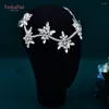 Hair Clips YouLaPan Crystal Forehead Headband Bridal Tiara Wedding Accessories Handmade Rhinestone Woman Headpiece For Party HP618