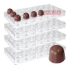 Moldes 4pcs Definir moldes de chocolate de policarbonato de policarbonato de bala bombon bombon molde para cozimento profissional Ferramentas de confeitaria 2124b