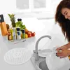Kitchen Storage Dish Drying Mat Sink Protector Rubber Bottom Farmhouse Porcelain Center Drain White Placemats