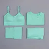 Conjuntos de pistas para mujeres 2/3/4 Piece Singsing Yoga Set for Fitness Womens Track and Field Traje Push Sportswear Sportswear Fitness Set 240424