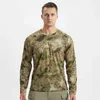 Magliette tattiche maglietta da uomo camuffato a maniche lunghe asciugatura rapida t-shirt da uomo abbigliamento da uomo ad addestramento militare a caccia di campeggio a poppa a poppa 240426