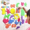 Sable Player Water Fun Alphanumeric Lettre de salle de bain jouet Soft Eva Childrens Eardifhood Education Learning Foam Diy Sticker Puzzle Bubble Q240426