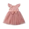 Mädchenkleider 2-7 Jahre Kleinkind Kid Girl Prinzessin Kleid Spitze Tüll Hochzeits Geburtstagsfeier Tutu Kleid Festzug Kinder Kleidung Kid Costumesl2404