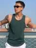 Men's Tank Tops Men Vest Pure Cotton Bodybuilding Motion Outerwear Sweatshirt Undershirt Camiseta Gym Hombre 2024