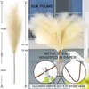 Fleurs décoratives 1pc 33 '' Artificiel Pampas Grass Grand Bouquet moelleux Bouquet Fête de mariage Decoration Plant Plant Simulation de 85 cm