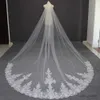 Bijoux de cheveux de mariage Cathédrale de haute qualité Veille de mariage blanc Ivoire 3m Vele de mariée avec peigne long voile pour les accessoires de mariage de la mariée