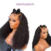 Hot selling womens small curly wig front lace headband synthetic hair