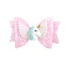 Clip per capelli glitter unicorn per bambini ragazze carine fatti a mano bowknote a spillo barrette per capelli accessori per capelli