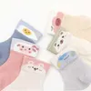 Skarpetki dla dzieci Ladka 3Pairs/Set Socks for Girls Boys Summer siatka cienki nadruk dla dzieci chłopiec skarp