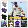 David Bishop 2024 TCU Frogs Horned Frogs Baseball Jersey Brayden Taylor Austin Davis Tre Richardson Kurtis Byrne Luke Boyers Elijah Nunez TCU Jerseys Custom