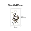 Tattoo Transfer Luminous Tattoo Stickers for Women Arm Face Glowing Tattoos Body Art Tattoos Snake Butterfly Electric Syllable Party Tattoo 2022 240427