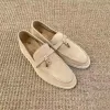 LP Pianas Loafers 커플 신발 신발 여성 남성 신발 유명한 디자이너 로퍼 모카신 비즈니스 가죽 캐주얼 아파트 고급 패션 남성 비즈니스 게으른 신발 크기 35-45