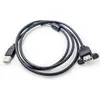 2024 1.5M USB 2.0 Male To Female Extension Cable with Panel Mount Screw Hole Lock Connector Adapter Connector for Computer2. for Male to Female adapter