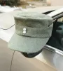 Caps Tomwang2012。第二次世界大戦のドイツ語WH役員M43パンツァーグレーグリーンウールフィールドキャップミリタリーハットコレクション戦争再現