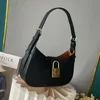 latest 2024 version women underarm bag shoulder bag luxury designer leather lock handbag adjustable strap lady clutch bag fashion casual shopping tote bag