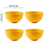 Bowls 4Pcs/Set Wheat Straw Round Household Rice Salad Eco-Friendly Unbreakable Kids Set Small Bowl