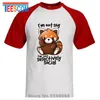 Mäns kostymer A1415 Red Panda Men T Shirts 2024 Summer Funny Cotton Male T-shirts Söt kortärmad tee