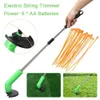 Terrimer Trimmer Electric Lawn Mower 2000Mah Lion cordless a corda portatile a corda di stringa potatura da giardino da 18000 giri / min 240418