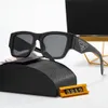 Top damskie okulary przeciwsłoneczne projektant marka męskie okulary przeciwsłoneczne trójkąt plażowy okulary okrągłe symbole letnie polaryza