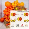 Party Decoration 84st Orange Balloons Garland Arch Kit för Autumn Supplies Fall Decorations Baby Shower Birthday Tack Giving Day