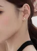 Dangle Chandelier Fashion Sweet Cute Asymmetric Four-pointed Star Earring for Women Super Fairy Stud Earring Simple Unique Teen Daily Life Jewelry