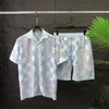 Fashion Hawaii Blumenbriefdruck Strandhemden Herrendesigner Seiden Bowling Hemd Casual Shirts Herren Sommer Kurzarm Lose Hemd Shirt S-XXL #C1