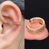 Charme 15 projeta algemas de orelha de pregos no manguito de orelha não perfurada Fake sem perfurar o brinco de concha de cartilagem, ouvido ajustável