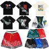 Rhude Shorts Big Sixes Rhude T -Shirt Designer Herren T -Shirt Rhude Mesh Sho Mody Männer Frauen lässig reflektierend Skateboard Hip Hop Beach Rhude Pocket High 948