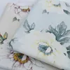 Table Cloth Canvas fabric measured in meters used for sofa covers tablecloth mats DIY sewing blue thick small floral fabric strips floral prints 240426