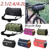 2.1/2.4/4.2L BILYCKEL FRONT PAG Multifunktionscykelstyret Bag Frame Pannier Bag Watertproof stor kapacitet Cykel Topprör Bag 240412