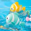 Sable Player Eau Fun Baby Water Toy Clownfish Summer Salle Chain de salle de bain Chaîne Baignoire Toy Indoor and Outdoor Toy Cadeaux Q240426