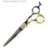 Ciseaux de cheveux professionnels japonais 440c en acier 6 pouces Cow Head Clat Cippers Q2404261