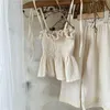 Set di abbigliamento per bambini coreani Set di abbigliamento set di ragazze ragazze estate in cotone bioto canova