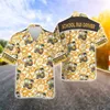 Men's Casual Shirts School Bus 3D Printed Shirts For Men Clothes Cartoon Car Driver Graphic Beach Shirt Funny Gift Aloha Lapel Blouse Hawaiian Tops 240424