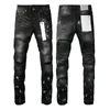 Kadın pantolon yüksek kaliteli 2024 mor roca marka kot moda sokak siyah boya eski onarım düşük dışbükey sıkı sıska 28-40 boyut