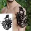 Tattoo Transfer 6 Sheets Tribal Spartan Warrior Temporary Tattoos For Men Adults Tattoo Paper Fake Ancient Roman Gladiator Tattoo Stickers 3D 240426