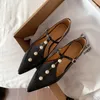 Scarpe casual Donne single con bue in pelle Tronl Terlina Round Toe Office Girls Ladies Lolita Jane