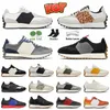 Toppmode 327 Runningskor Män kvinnor Designer 327s tränare svart vitt orange gräs grönt moln hav salt beige bruna kvinnors män utomhus sport sneakers storlek 36-45