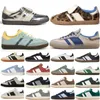 Chaussures de créateurs chaudes décontractées sambaba hommes femmes beige brun noir blanc vert gum gris orange mens drown