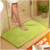 Tapijten keuken badkamer deur mat rec Water absorptie tapijten vaste kleur bad huisbenodigdheden matten voor vloerhand tufting 210928 druppel d dhfiy