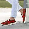 Casual Shoes InstantArts Plaid Literary Simple Fashion Design Boys Lightweight Fole Flats Slip On Manlig sneaker Driving Mocasines