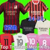 23 24 25 Pulisic Rafa Leao AC Soccer Jerseys 125 Year Giroud Loftus Cheek Football Shirt 2023 2024 Bennacer Rebic Camiseta de Futbol Romagnoli Men Kids مجموعة 125th