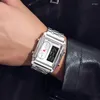 Zegarek na rękę 2024 Top Men Wing Watches Relogio Masculino ze stali nierdzewnej zegarek dla męskiego zegara podwójnego wyświetlacza