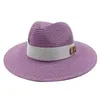 Cappelli larghi brim cappelli di secchio Panama jazz C Cappelli estivi per donne uomini nuovi cappelli da sole colorati per il cappello da sole protezione da sole BACCHIO BACCHIO BACK UNISEX ST ST ST 2022 J240425